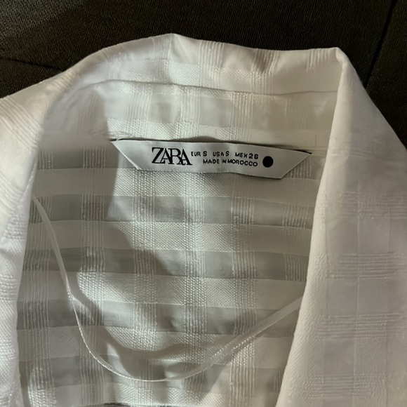 ZARA Draped Tied Shirt - Picture 6 of 7